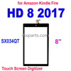 Amazon Fire HD8 7th Gen 2017 SX034QT Touch Screen Digitizer