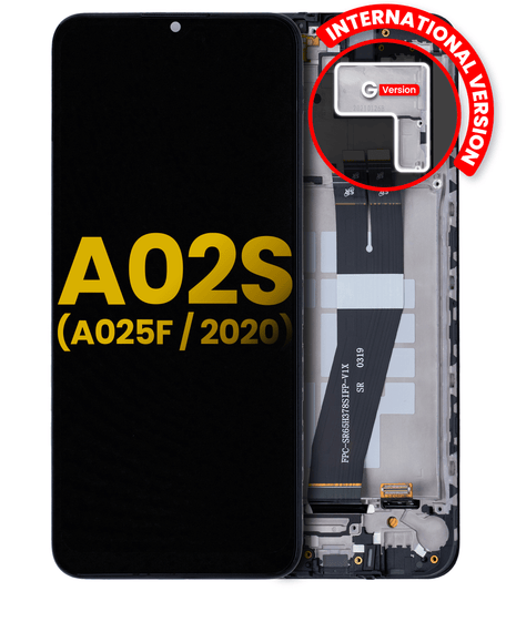 LCD Assembly With Frame Compatible For Samsung Galaxy A02S (A025F / 2020) (International Version)