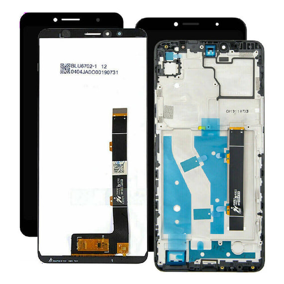 For Alcatel 3v (2019) 5032W Display LCD Touch Screen Digitizer ± Frame