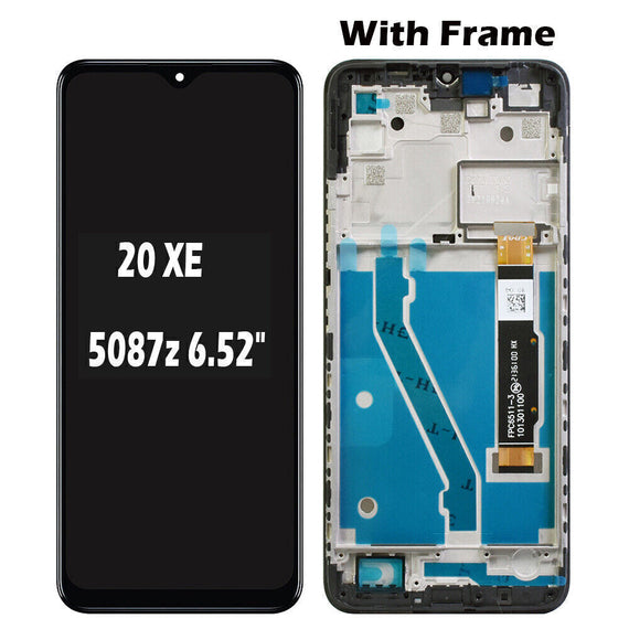 For TCL 20 XE LCD Display Touch Screen Digitizer with Frame