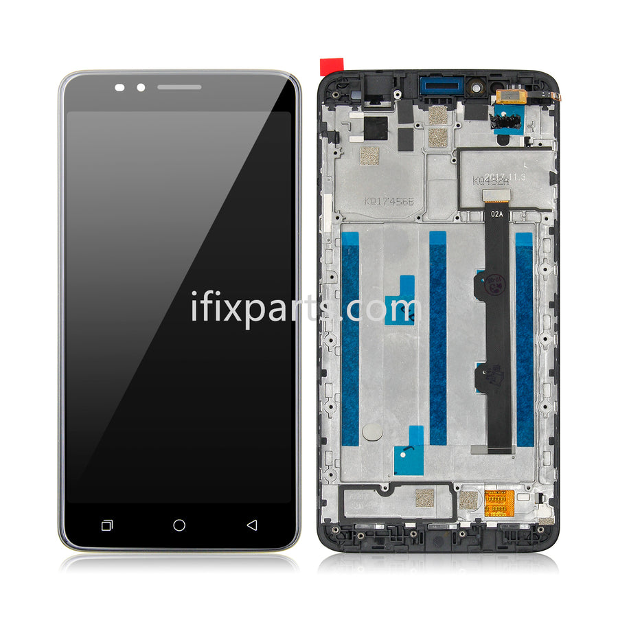 For Coolpad T-Mobile Revvl Plus LTE C3701A LCD Touch Screen Digitizer Frame