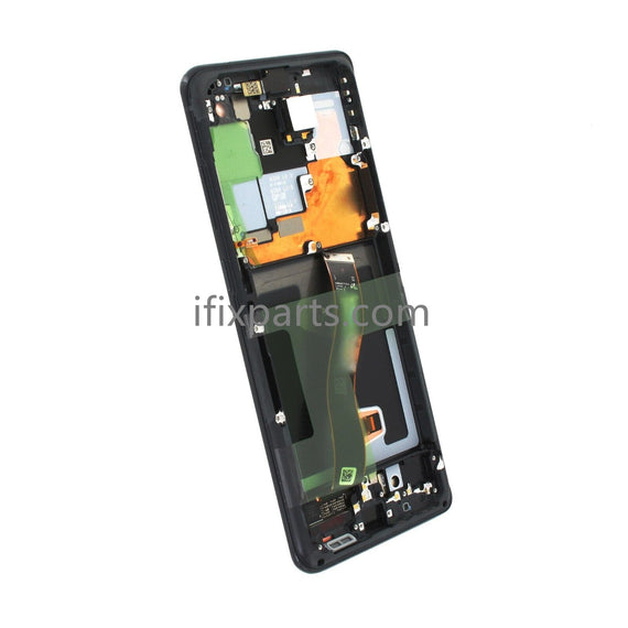 AMOLED For Samsung Galaxy S20 Ultra 5G Display LCD Touch Screen Digitizer + Frame